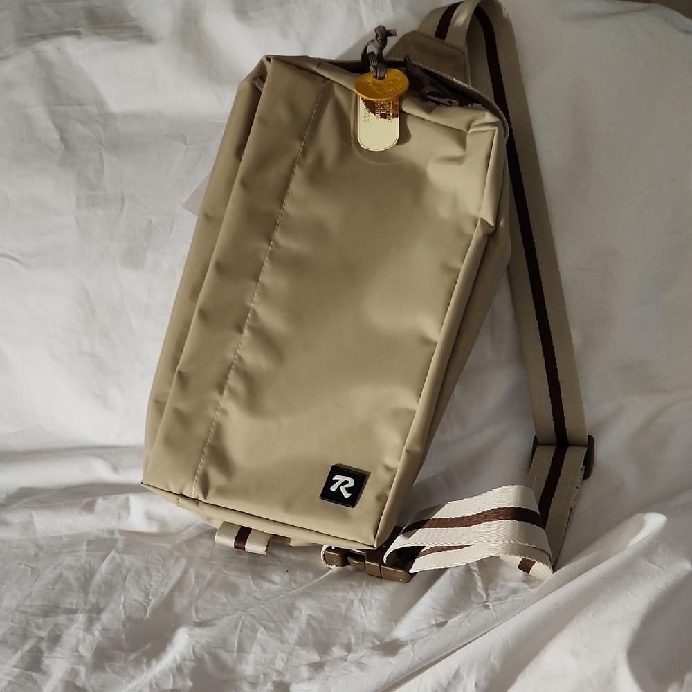 NWT R. Riveter Reveille Mae Tan Nylon Crossbody Bag